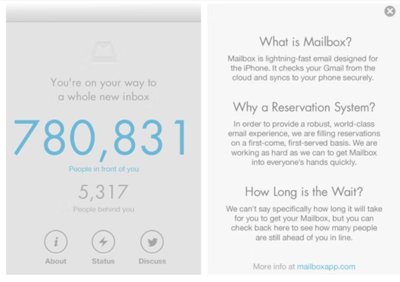Mailbox Waitlist Interface